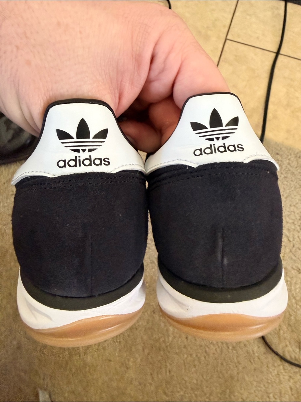 adidas SL 72 Men’s Sneakers in Black, White & Gum size 10 - Picture 7 of 8
